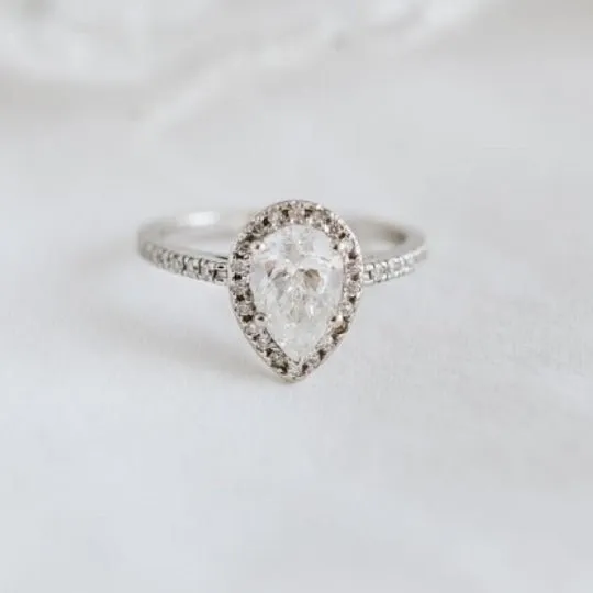 1 Carat Pear Shape Cut Diamond - H I1 - 0.91ct - 224282