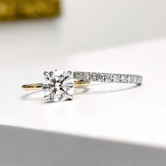 1 Carat Round Cut Diamond - Q-R VS2 - 1.05ct - 214256