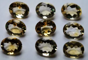 10  Finest-Quality, Natural Citrine Faceted Oval Shape, 9X7mm