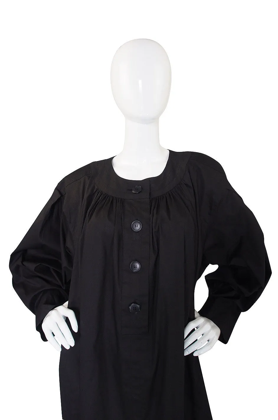 1980s Yves Saint Laurent Painters Smock Dress