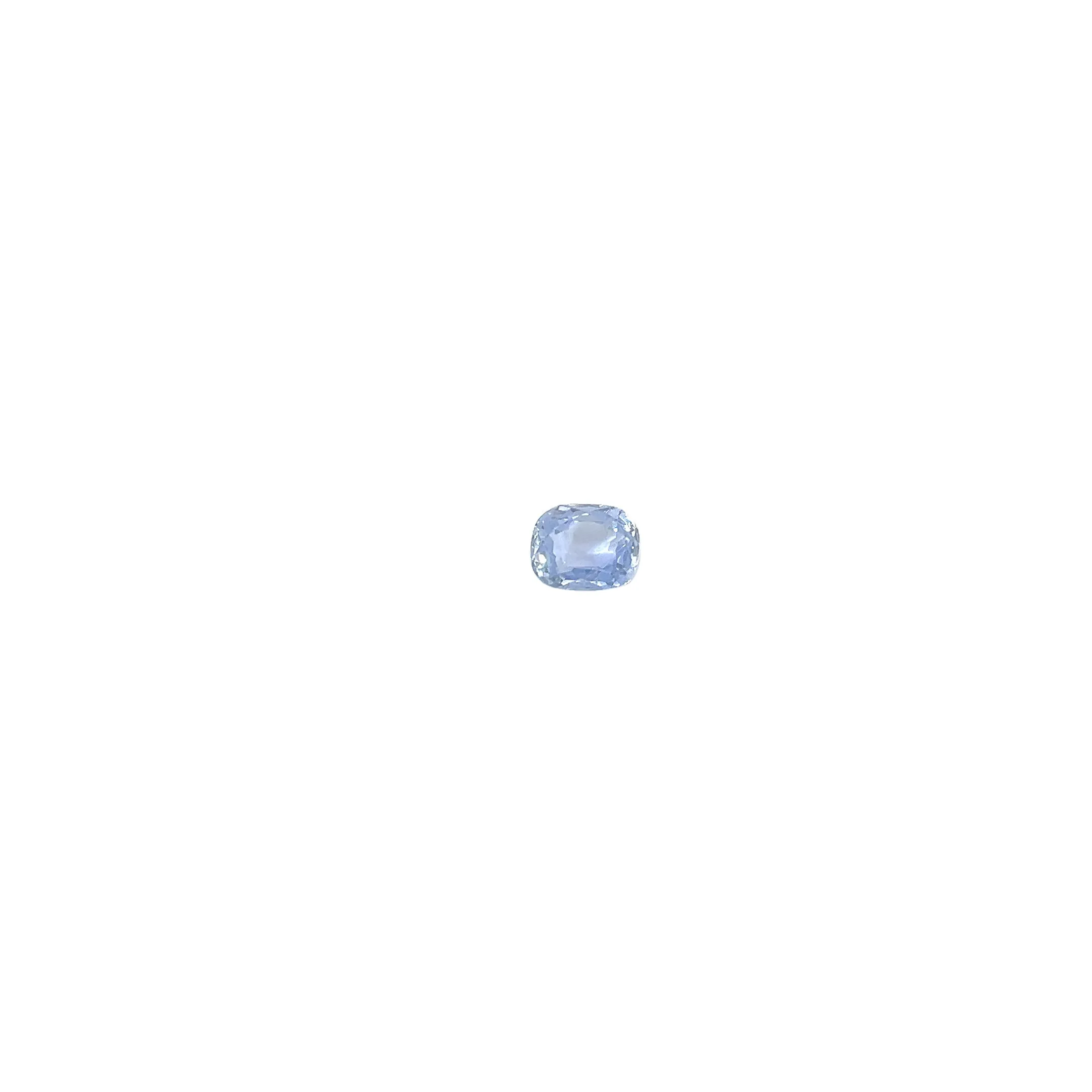 2.96 CT CUSHION BLUE SAPPHIRE GIA