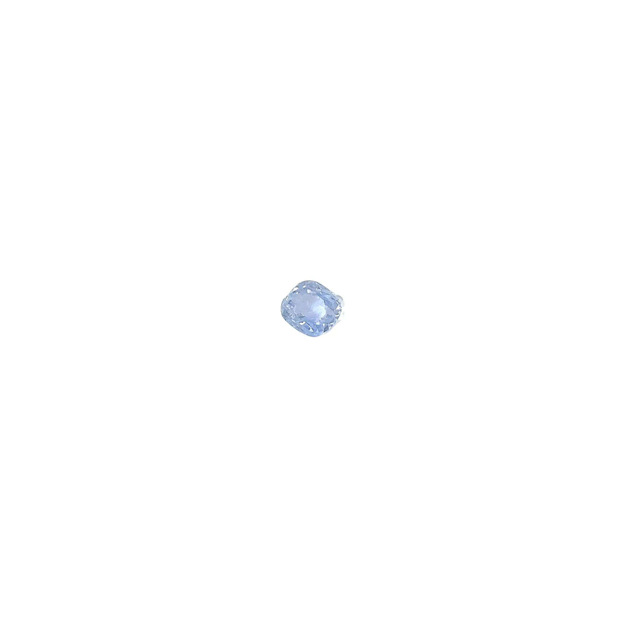 2.96 CT CUSHION BLUE SAPPHIRE GIA