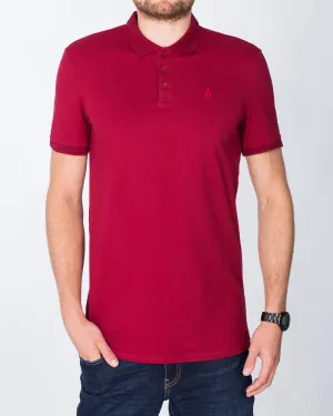 2t Jack Slim Fit Tall Polo Shirt (wine)
