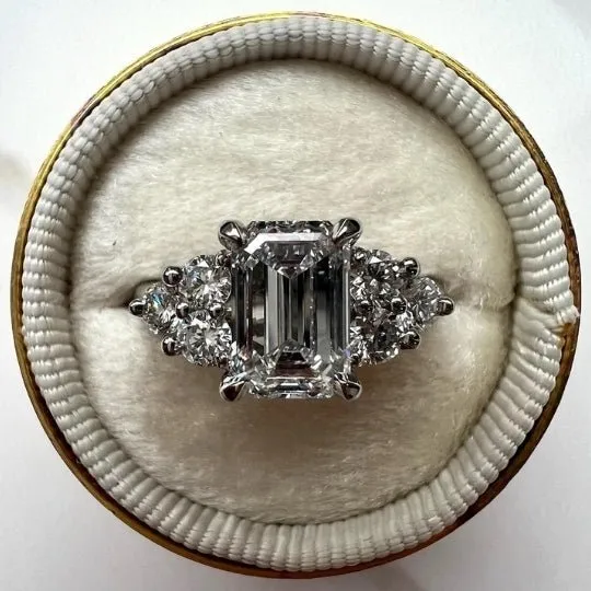 3/4 Carat Emerald Cut Diamond - G SI1 - 0.81ct - 170124