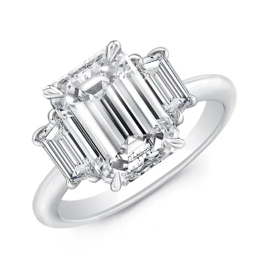 3/4 Carat Emerald Cut Diamond - G SI1 - 0.81ct - 170124