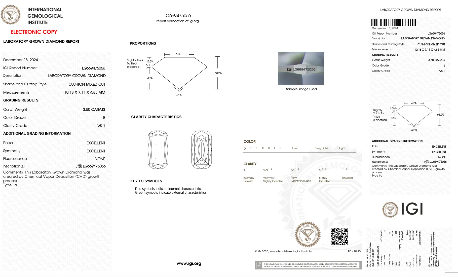3.50 CARAT CRISS CUT LAB DIAMOND