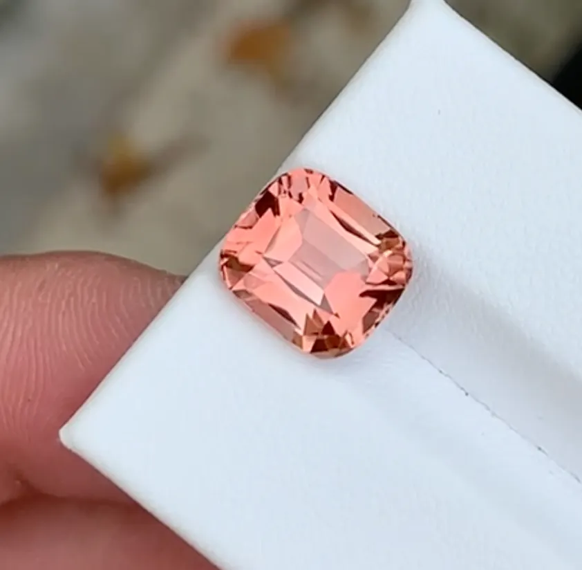 4.77 carats Natural Peach Pink Tourmaline for High-End Jewelry Creation