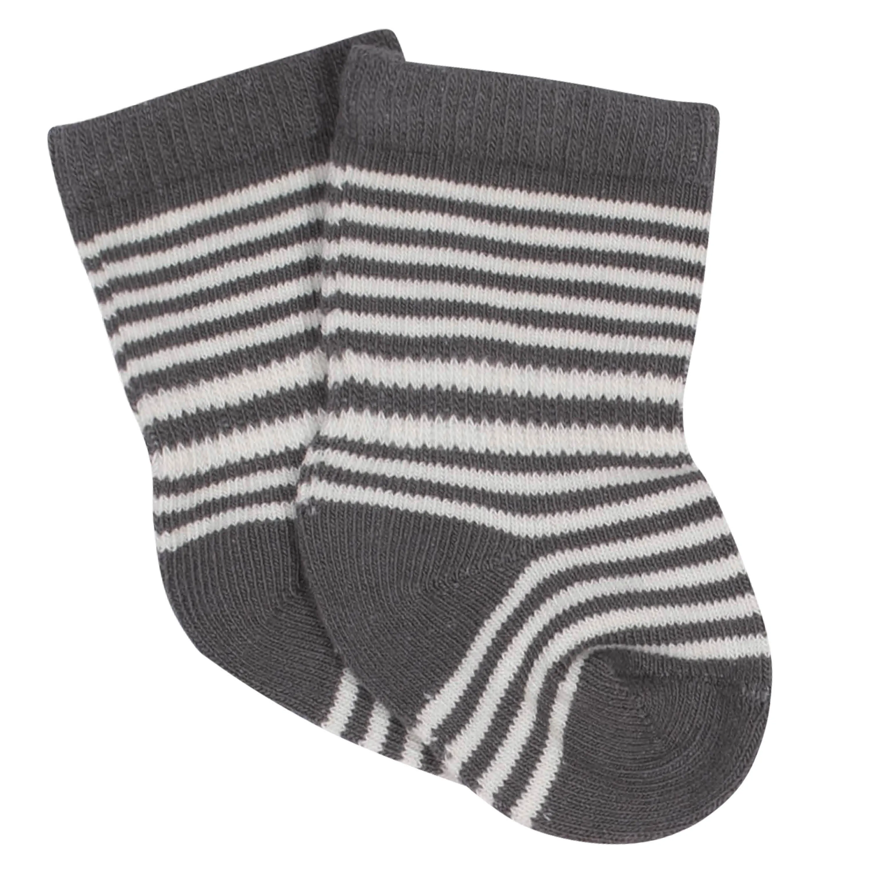 6-Pack Baby Boys Comfy Stretch Bicycle Wiggle Proof® Socks