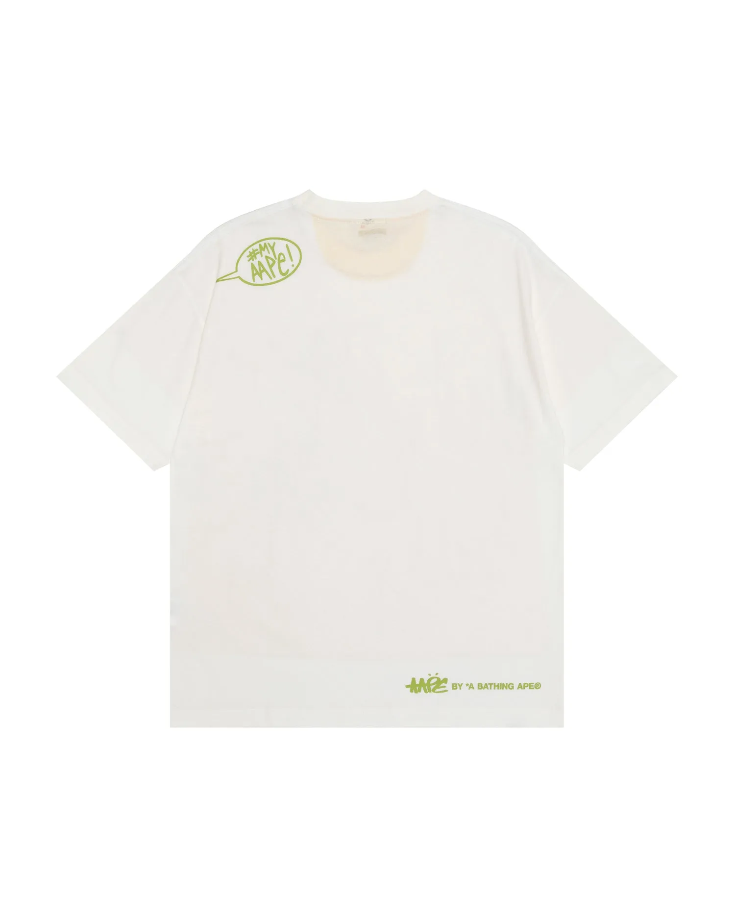 AAPEUNVS moonface logo layered graphic tee