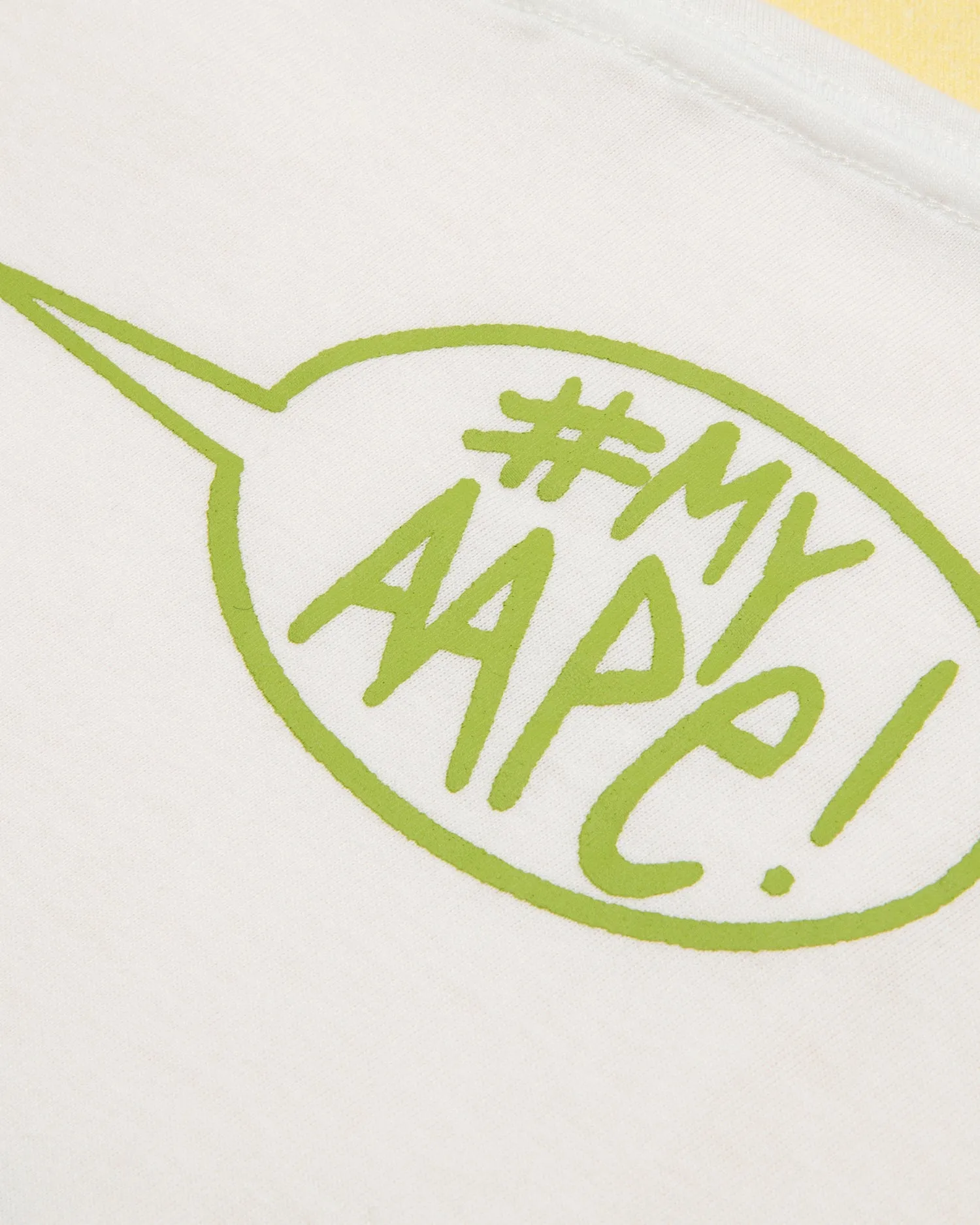 AAPEUNVS moonface logo layered graphic tee