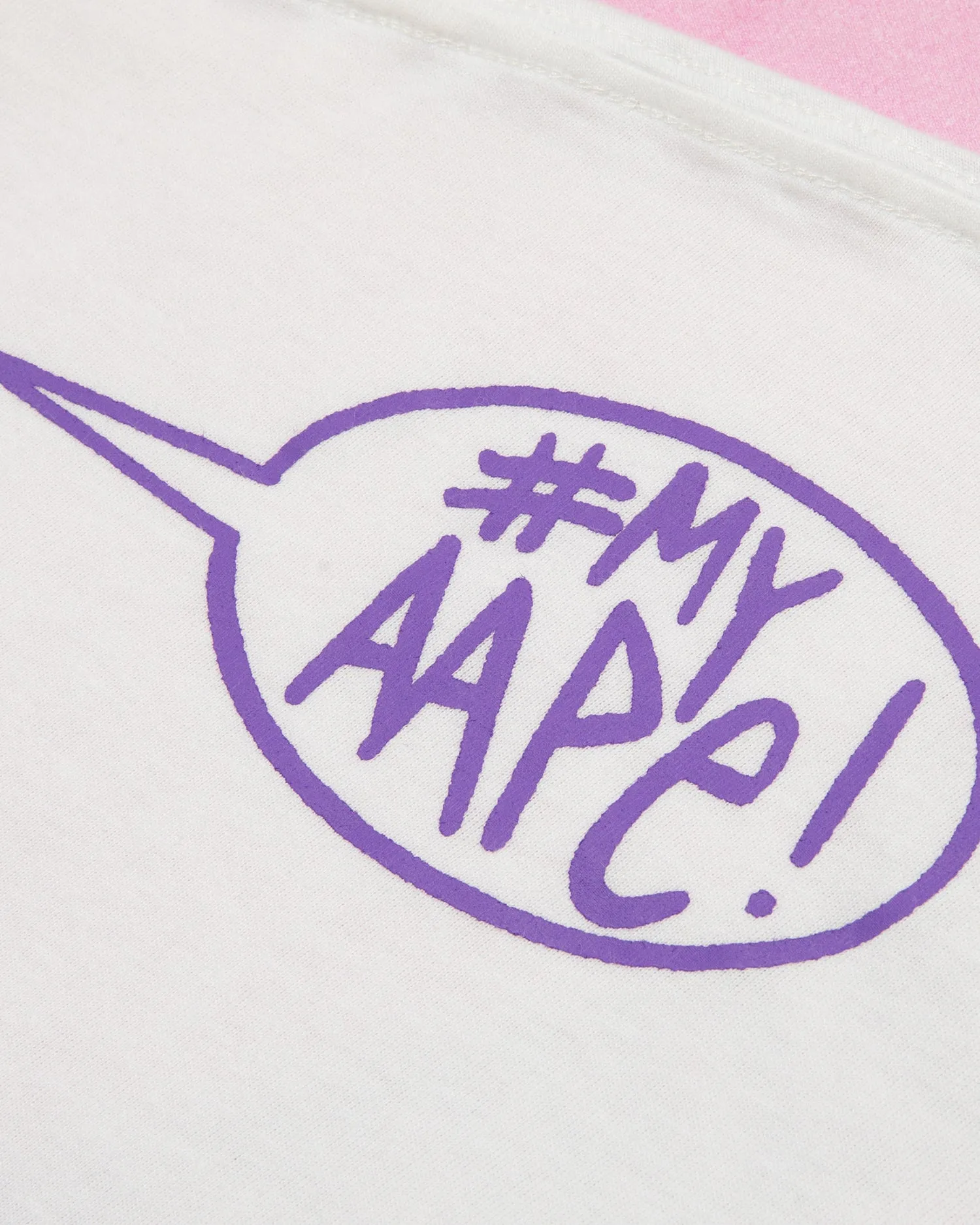 AAPEUNVS moonface logo layered graphic tee