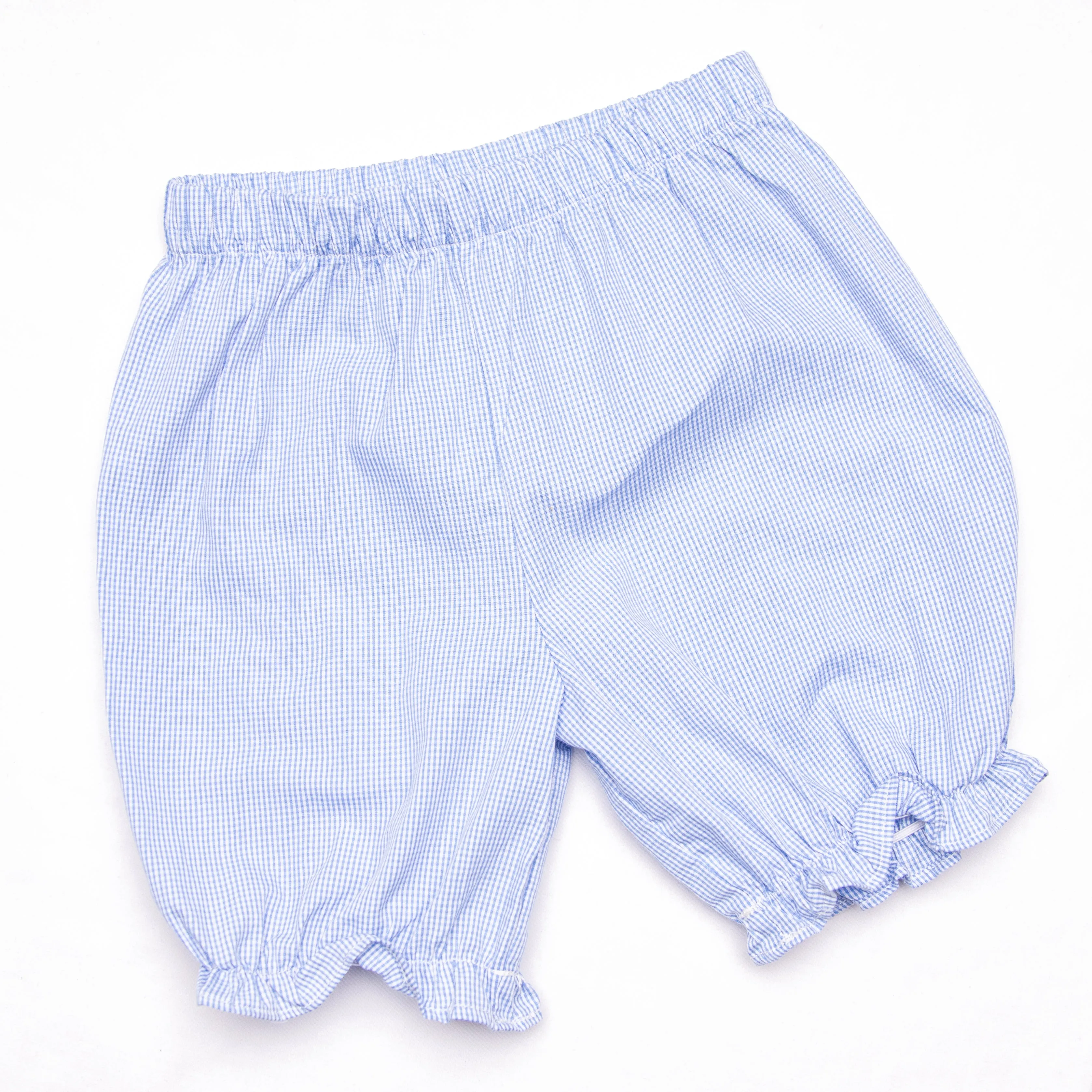 Addison Bloomer Set, Blue Mini Gingham