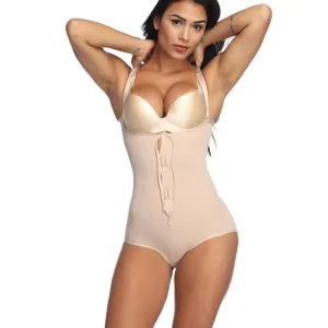 Adjustable Under Dress Slimming Body Shaper, Tan