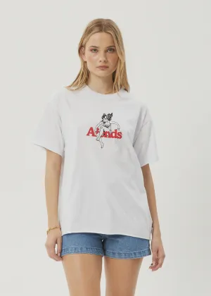Afends No Fury Recycled Oversized Tee WHITE