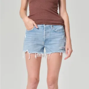AGOLDE 30 Parker Vintage Loose Fit Cutoff 0765 Shorts Swapmeet denim light wash