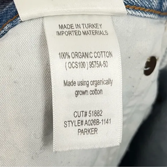 AGOLDE 30 Parker Vintage Loose Fit Cutoff 0765 Shorts Swapmeet denim light wash