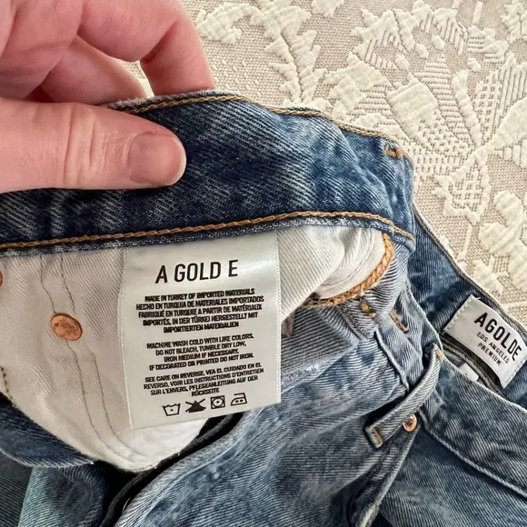 AGOLDE Parker Vintage Loose Fit Cutoff Shorts