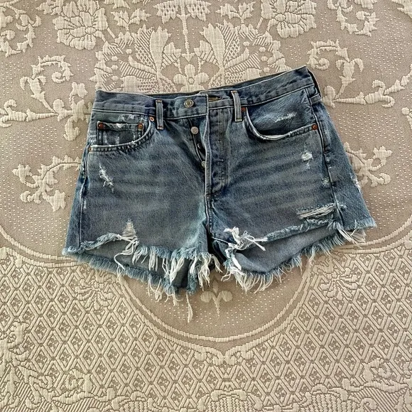 AGOLDE Parker Vintage Loose Fit Cutoff Shorts