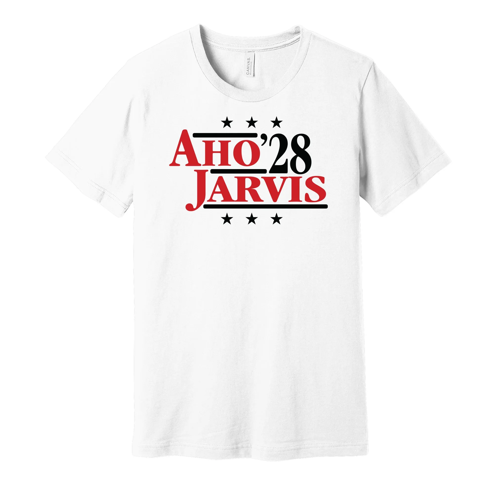 Aho & Jarvis '28 - Carolina Political Campaign Parody T-Shirt - Hyper Than Hype Shirts