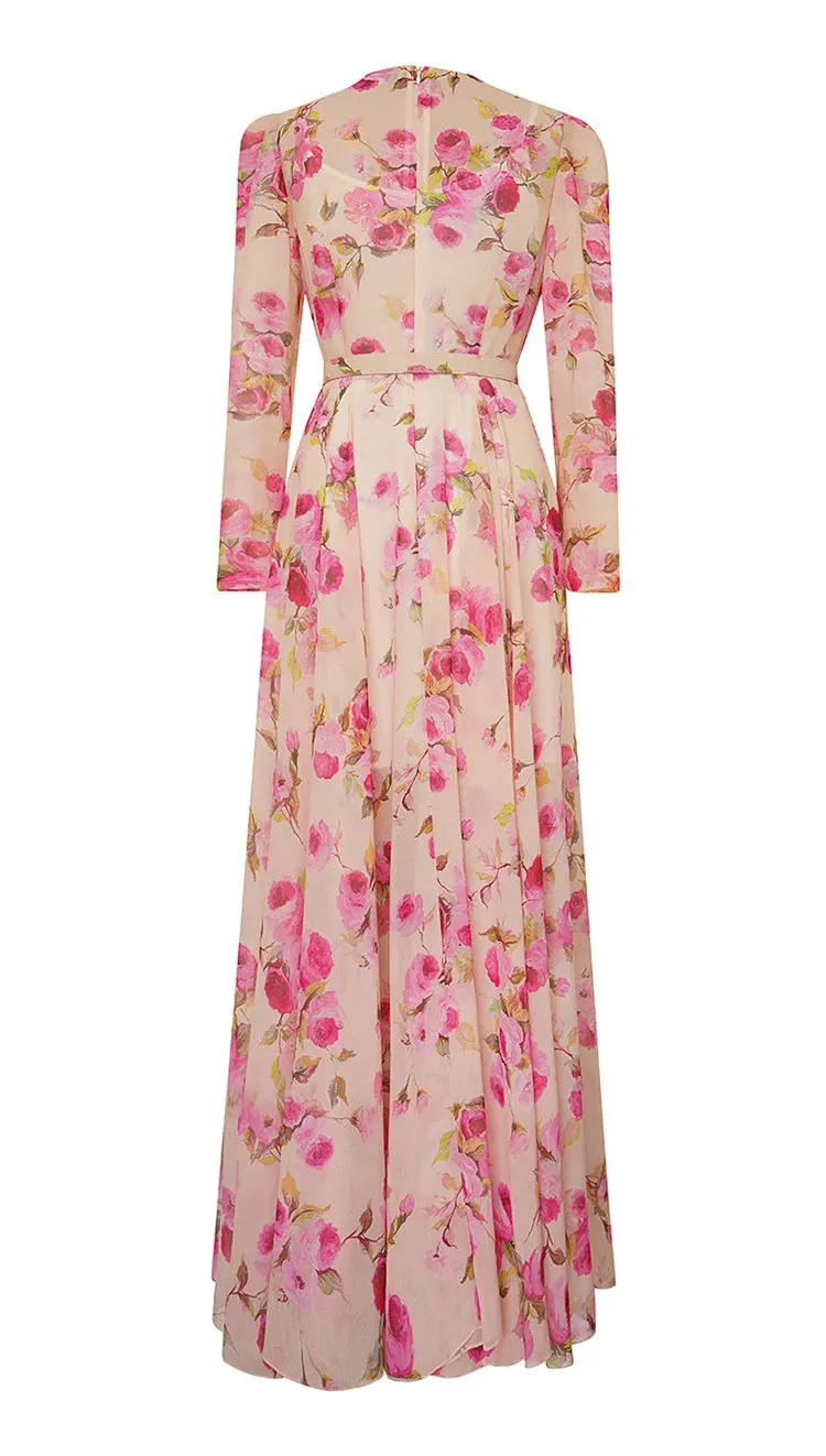 Aislings A-line slim long dress