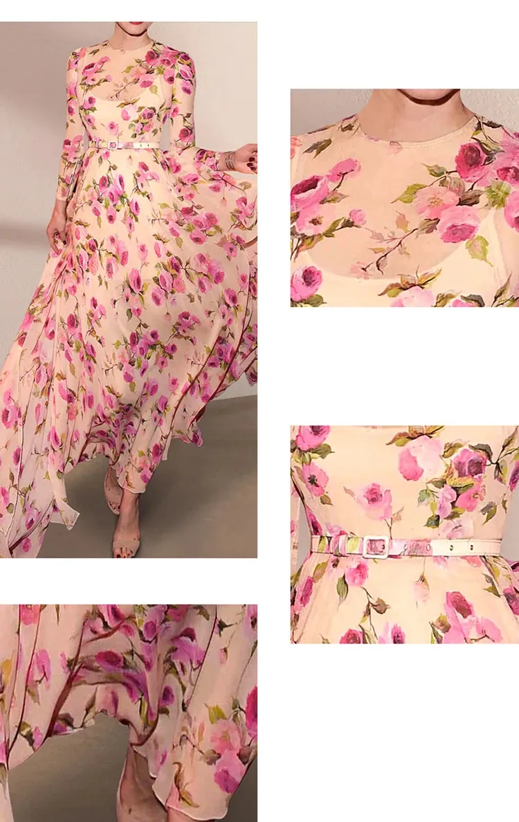 Aislings A-line slim long dress