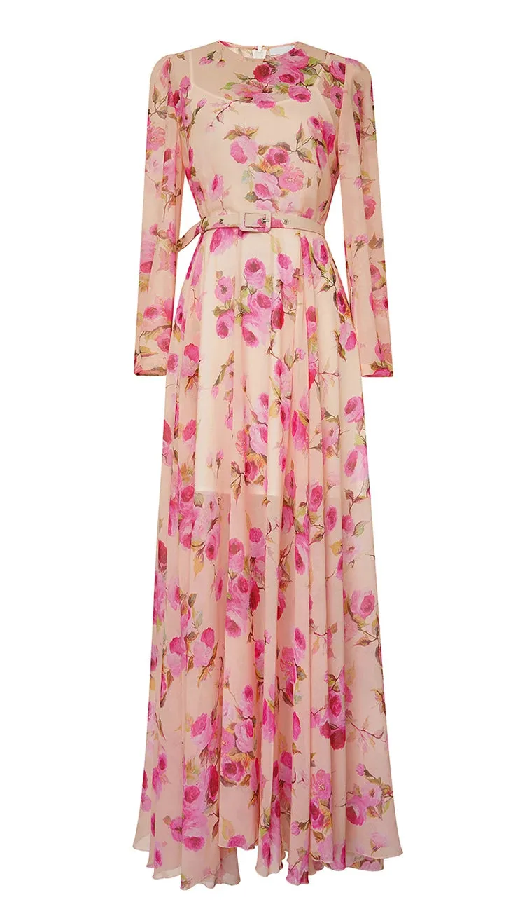 Aislings A-line slim long dress
