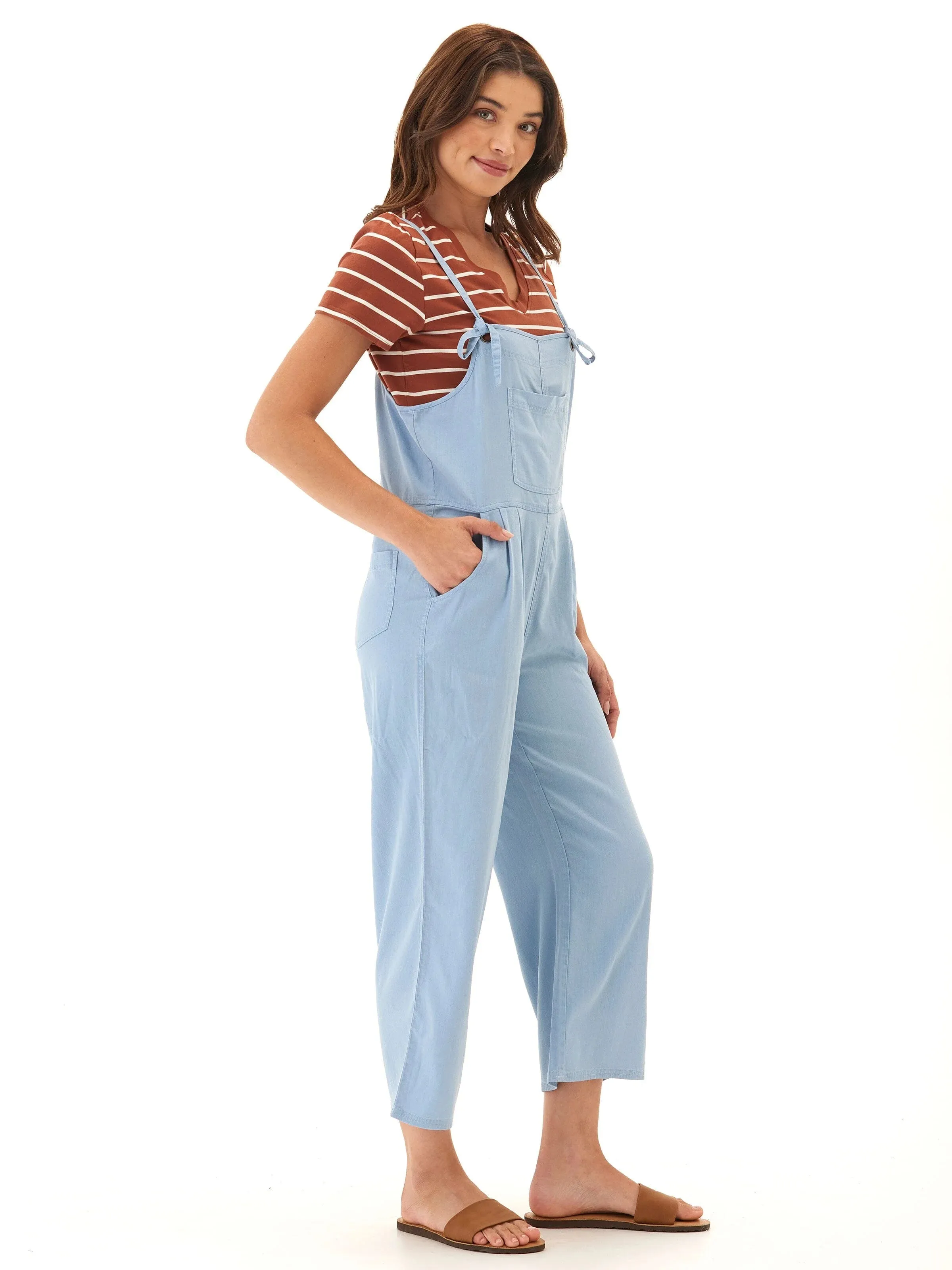Alexis Stretch Chambray Jumpsuit