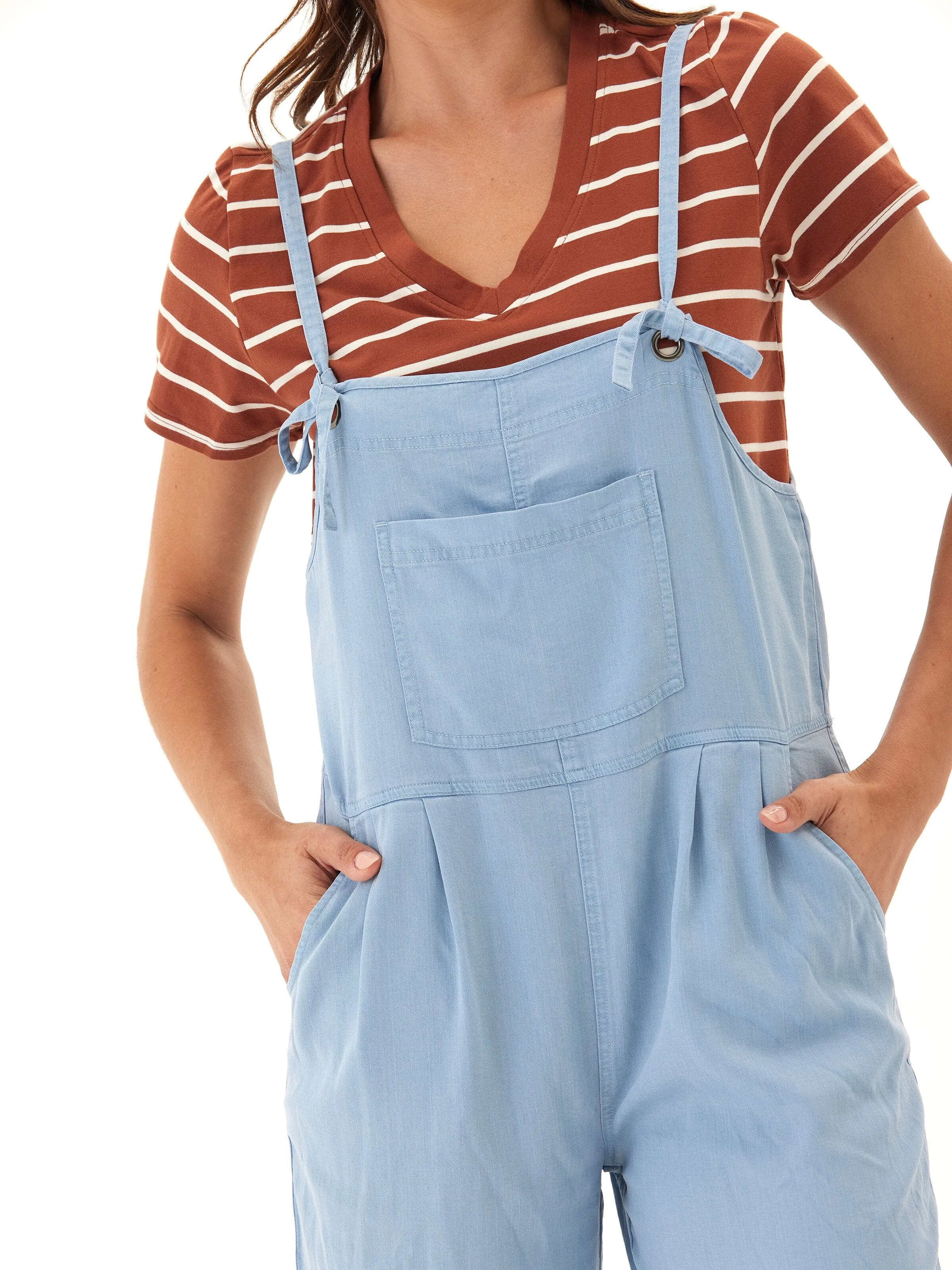 Alexis Stretch Chambray Jumpsuit