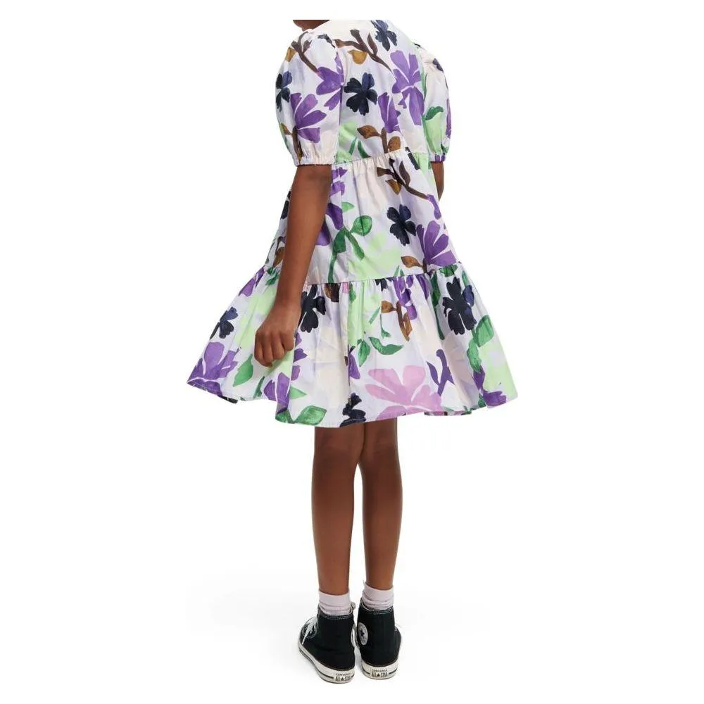 All-Over Printed Short-Sleeved Dress