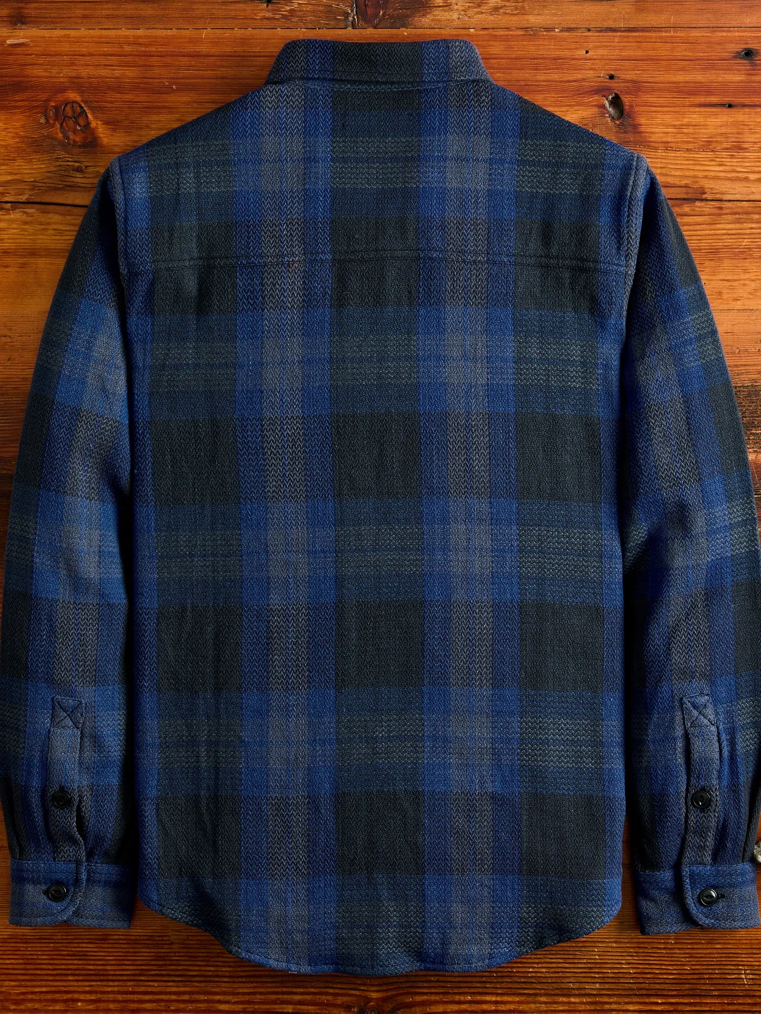 Ames Workshirt in Iron/Indigo Plaid