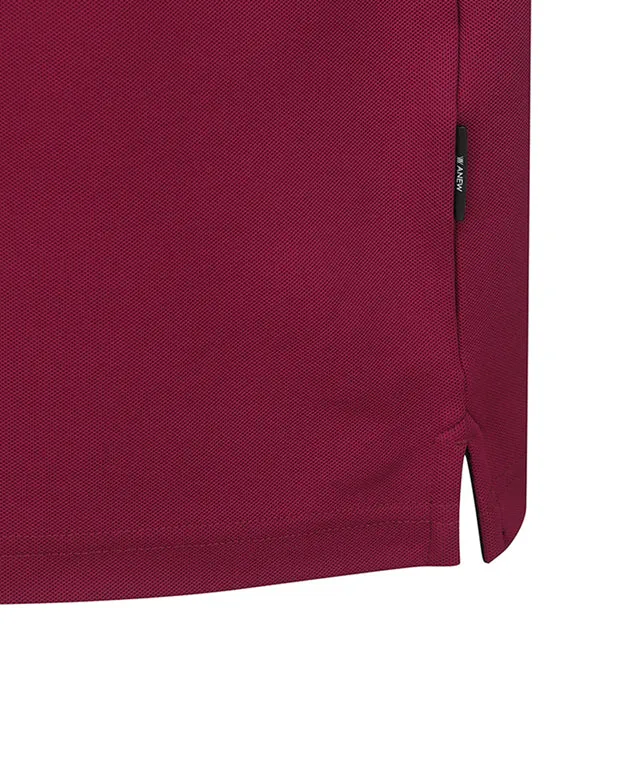 ANEW Golf: Men Back Big Logo Long T-Shirt - Burgundy