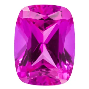 Antique Cushion FAB Lab-Grown Pink Sapphire Gems