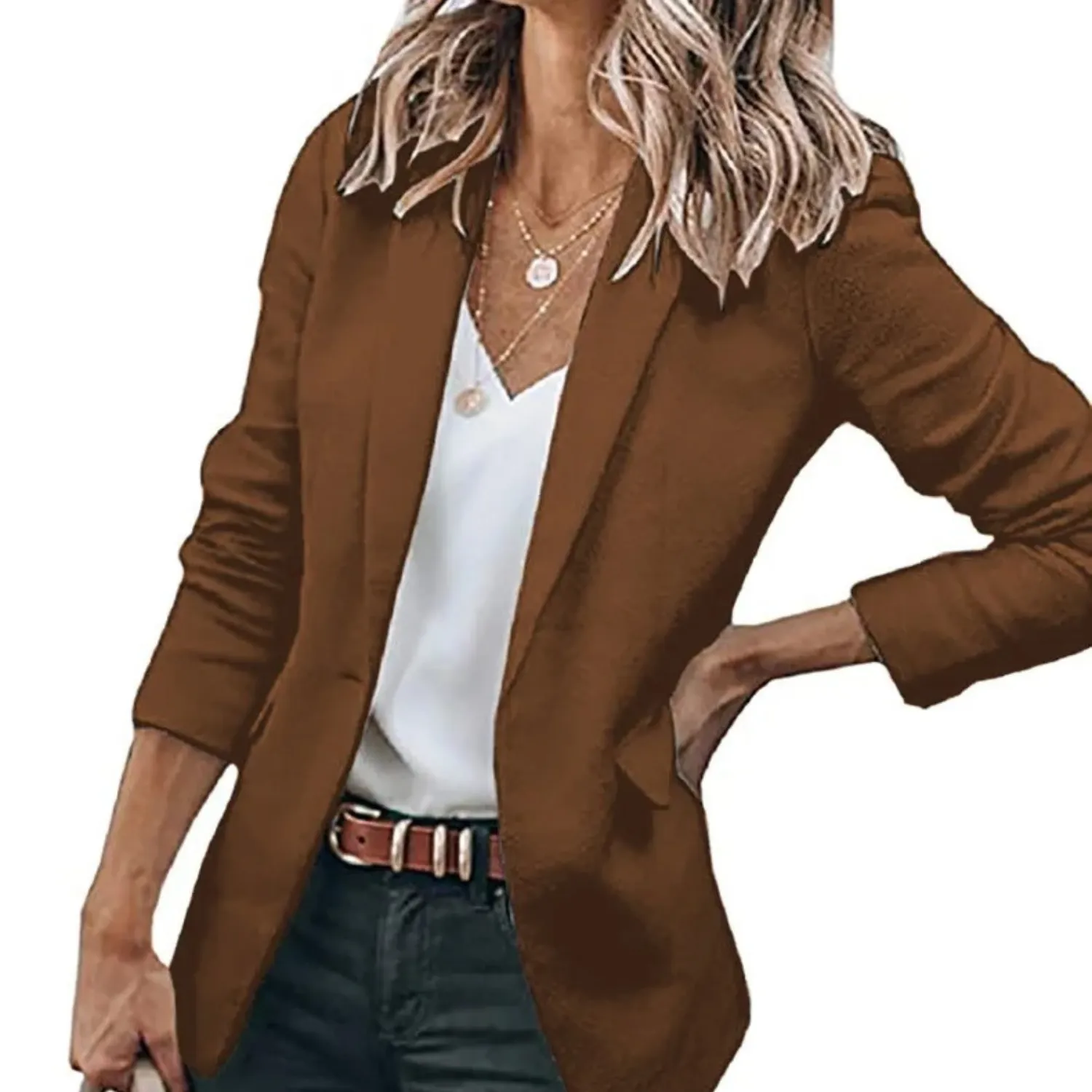 Apollonia® | Blazer Women'S Puff Sleeves, Loose Black