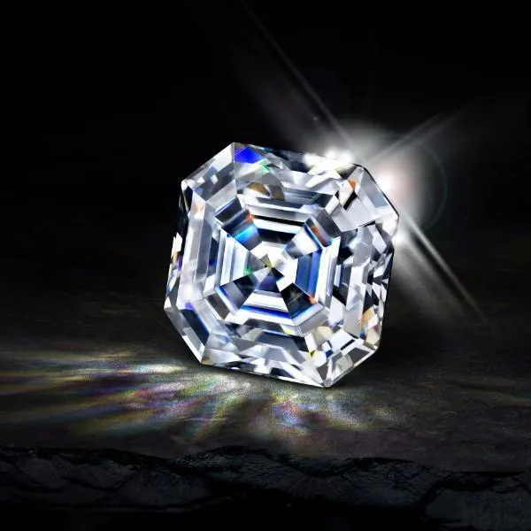 Asscher SUPERNOVA Loose Moissanite Stone