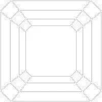 Asscher SUPERNOVA Loose Moissanite Stone