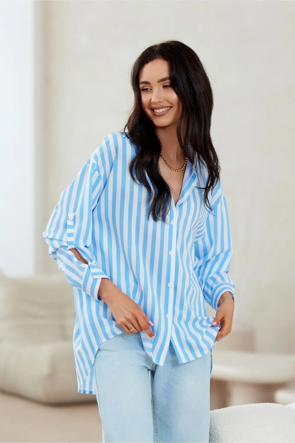 Asymmetrical Luxe Oversized Shirt