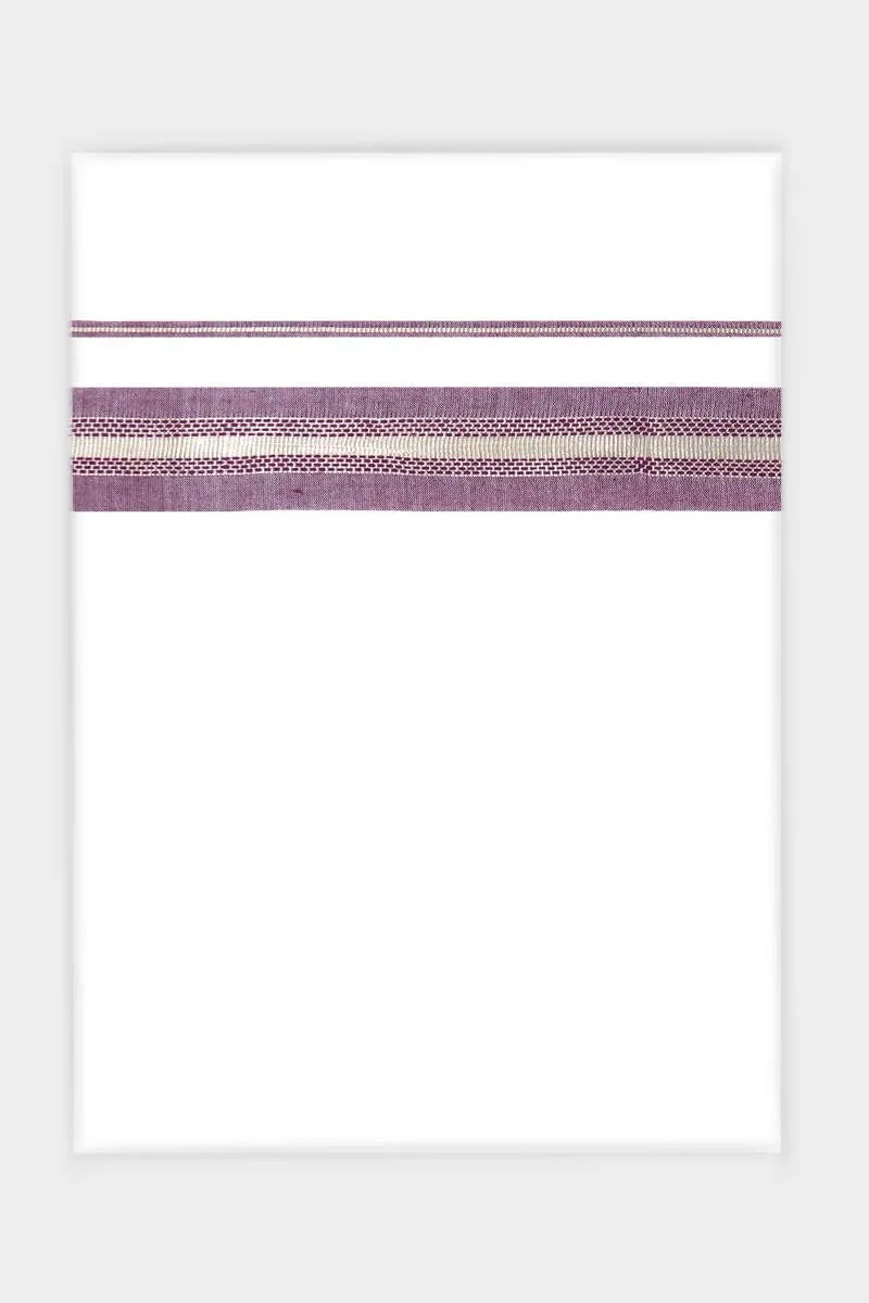 Aylan Yadav - Dull Purple Smooth Cotton Double Layered Dhoti With Fancy Borders | Uathayam