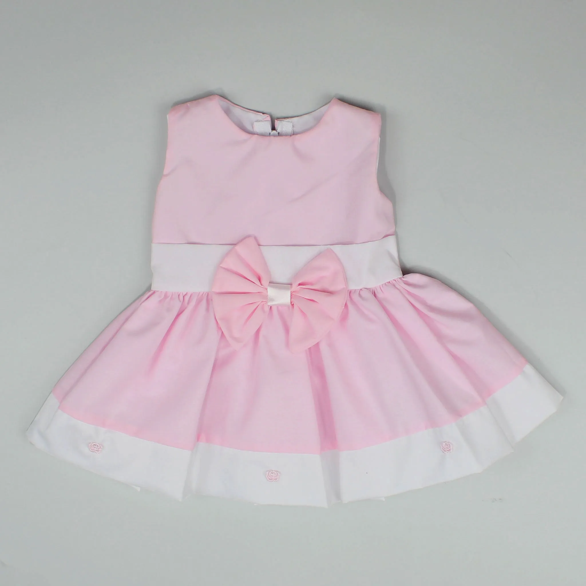Baby Girls Pink Classic Style Summer Dress