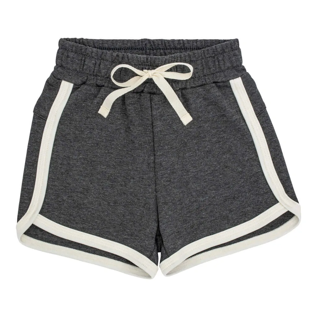 Baby/Kids Track Shorts | Charcoal