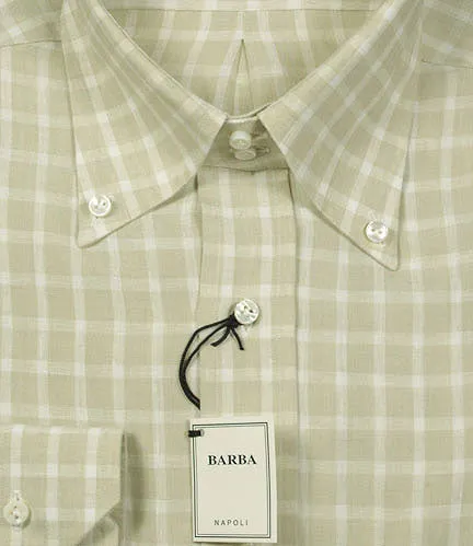 Barba Napoli Beige Shirt - Slim