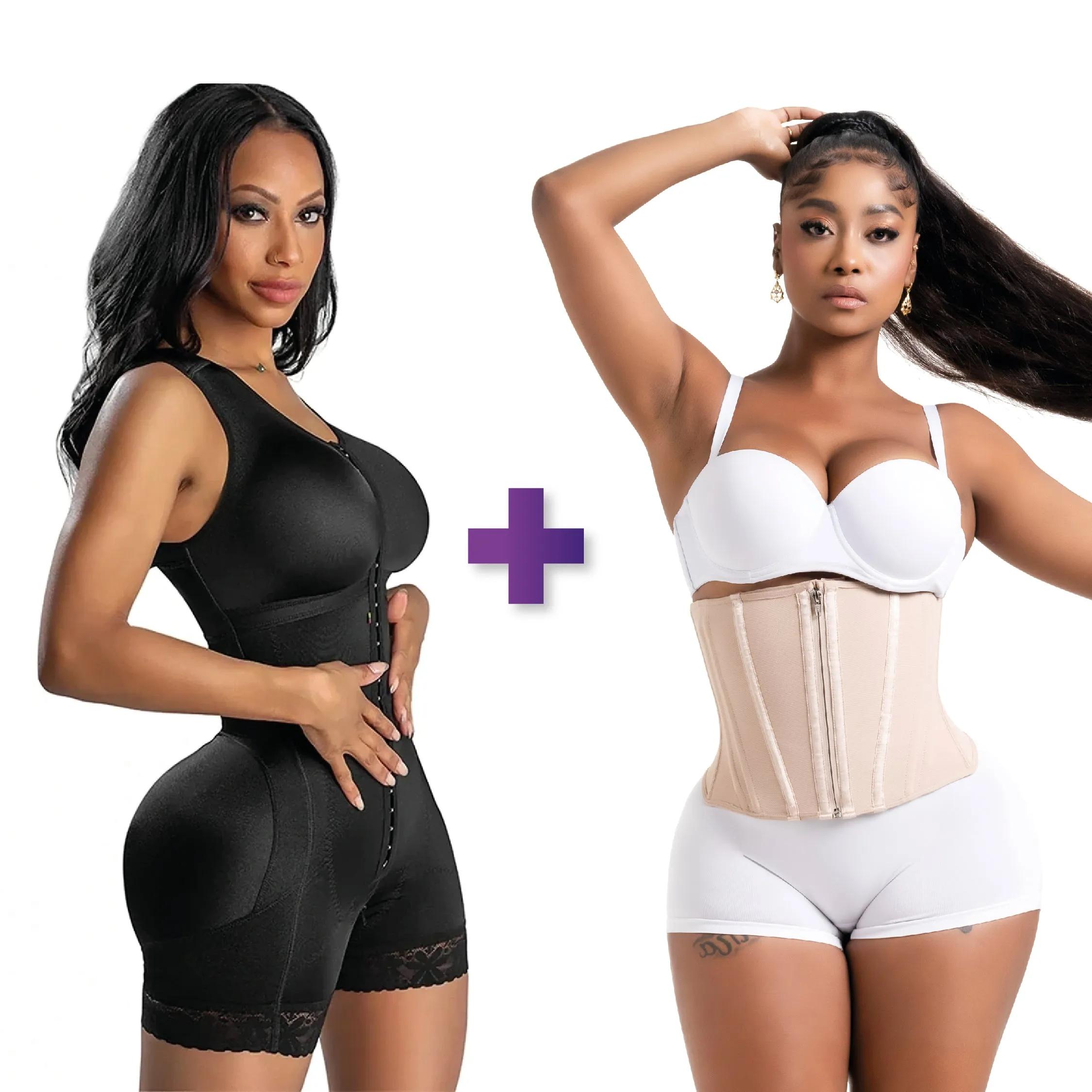 BBL & Lipo | Stage 2 Faja Post-Op Shapewear | With Bra   BBL & Lipo | Stage 4 Faja Waist Cincher | Hourglass | Pack Exclusivo