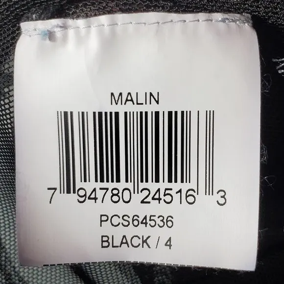 BCBGMaxazria Malin Layered Halter Cocktail Dress Black Size 4