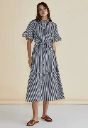 Betty Basics - Jamilla Dress - Navy Stripe
