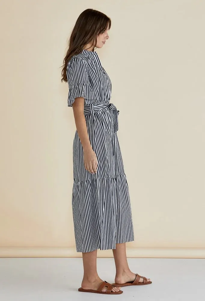 Betty Basics - Jamilla Dress - Navy Stripe
