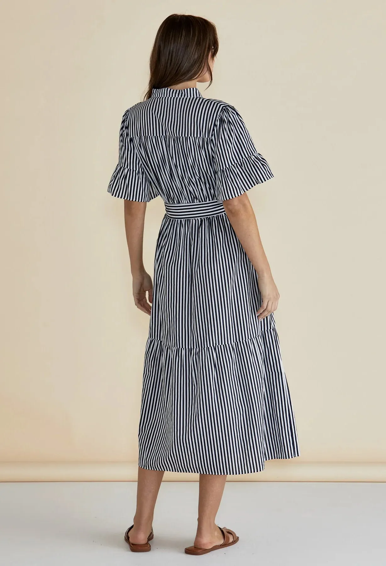 Betty Basics - Jamilla Dress - Navy Stripe