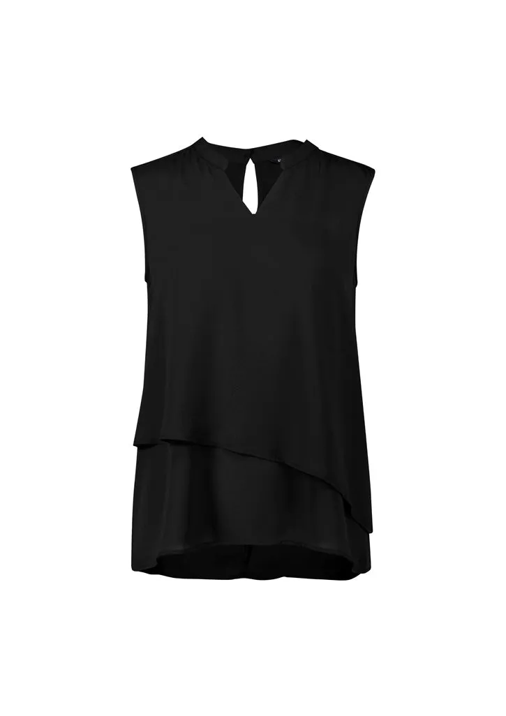 Biz Corporates RB260LN Seville Womens Sleeveless Layered Blouse