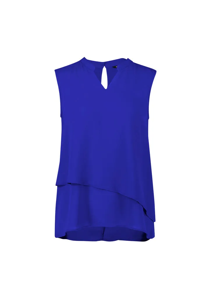 Biz Corporates RB260LN Seville Womens Sleeveless Layered Blouse