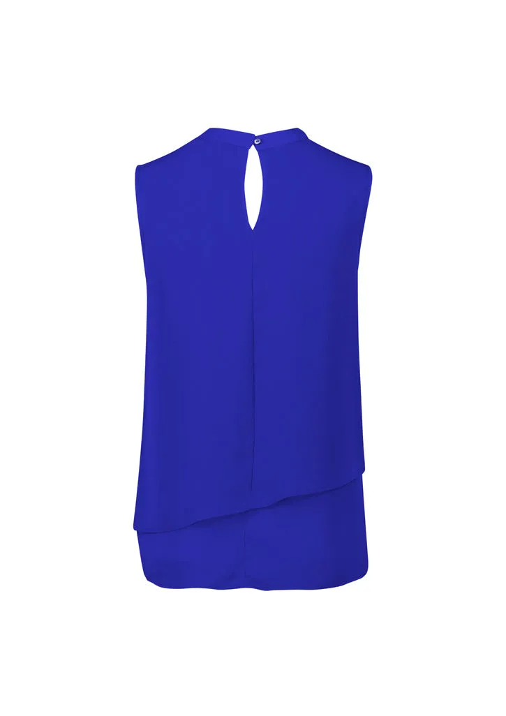 Biz Corporates RB260LN Seville Womens Sleeveless Layered Blouse