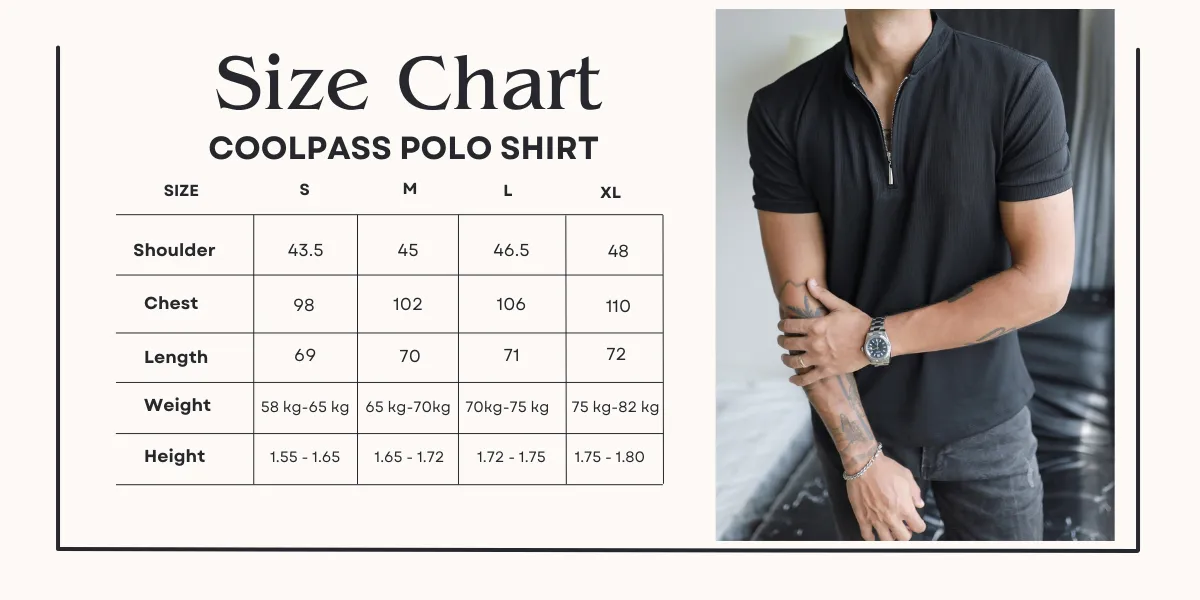 BLACK COOLPASS ZIPPED SHIRTS