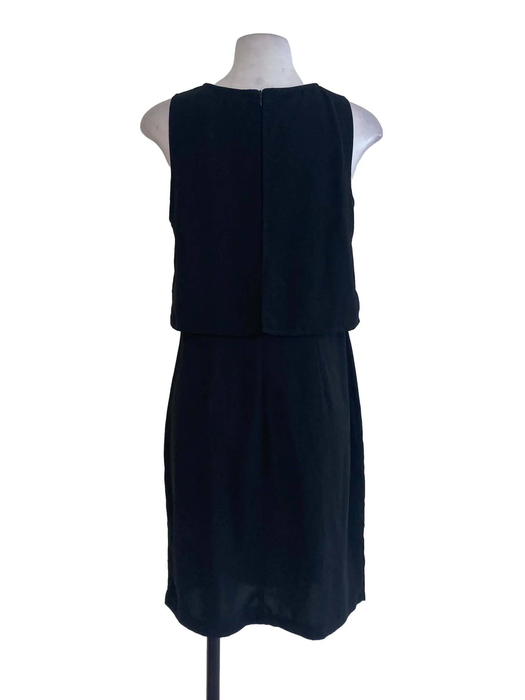 Black Layered Plain Dress
